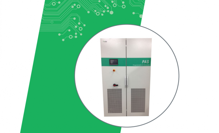 Intepro three phase utility grid simulator features energy saving regenerative power source